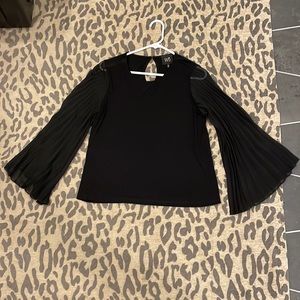 Long sleeve black blouse